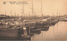 Delcampe - Péniches Batellerie * CPA * Anvers Antwerpen Belgium * Kattendijck Dok * Péniche Barge Chaland Bassin * Belgique - Hausboote