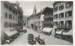 Delcampe - A6230 Salvan Switzerland Postcard Hotel Belle-Vue Union Antique Car RPPC Photo - Salvan