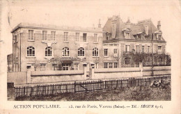 Delcampe - VANVES - ACTION POPULAIRE 15 RUE DE PARIS -   Recto Verso - Vanves