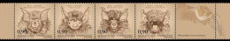 Delcampe - Bosnia Serbia 2013 Fauna Bats, Set In Strip MNH - Chauve-souris