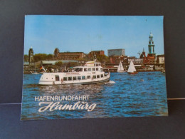 Delcampe - Vintage Postcard Hamburg Hafenrundfahrt Conwa Slogan Cancel 1981 Wien - Posted - Veerboten
