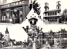Delcampe - PARIS 6EME - MULTIVUES - TabacR.Garde, Eglise St Sulpice , Fontaine St Sulpice , St German De Pres , Le Sé   Recto Verso - Paris (06)