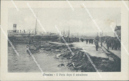 Delcampe - Bf322 Cartolina Messina Il Porto Dopo La Cataclisma - Messina