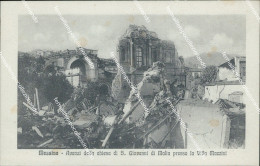 Delcampe - Bf320 Cartolina Messina Avanzi Della Chiesa Di S.giovanni Di Malta Presso La Vil - Messina