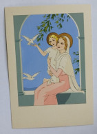 Delcampe - Ai823 Cartolina Dipinta A Mano Ars Nova Madonna - Sonstige & Ohne Zuordnung