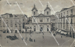 Delcampe - Bf353 Cartolina Portici Piazza S.ciro Pieghe - Napoli (Neapel)