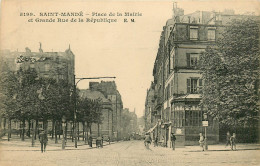 Delcampe - 94* ST MANDE  Place De La Mairie - Grande Rue De La Republique    RL14.0542 - Saint Mande