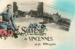 Delcampe - 94* VINCENNES  Souvenir Du 6eme Dragons     RL14.1081 - Vincennes