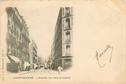 Delcampe - 94* ST MANDE   Grande Rue Vers La Mairie  RL14.0630 - Saint Mande