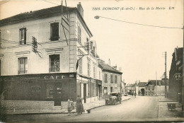 Delcampe - 95* DOMONT  Rue De La Mairie  - Cafe « driessens»  RL14.1388 - Domont