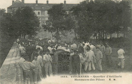 Delcampe - 94* VINCENNES  Quartier D Artillerie - ManÅ“uvre De Pieces     RL14.1195 - Manoeuvres