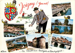 Delcampe - 89* JOIGNY Multi-vues  (chasse Aux Escargots)  (CPSM 10x15cm)   RL19,0437 - Joigny