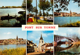 Delcampe - 89* PONT S/YONNE  Multi-vues  (CPSM 10x15cm)    RL19,0370 - Pont Sur Yonne