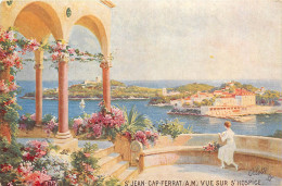 Delcampe - 06* ST JEAN CAP FERRAT Vue Sur L Hospice (illustree)     RL19,1269 - Saint-Jean-Cap-Ferrat