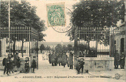 Delcampe - 16* ANGOULEME  Caserne Taillefer - 107e  R.I    RL30,0180 - Kasernen