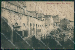Delcampe - Napoli Vulcano Vesuvio Eruzione Ottaviano PIEGA Cartolina QZ3700 - Napoli (Neapel)
