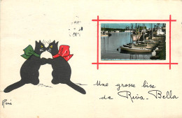 Delcampe - 14* RIVA BELLA  « une Grosse Bise »  Chats     RL19,1658 - Riva Bella