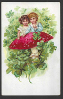 Delcampe - CPA - ILLUSTRATION CHAMPIGNON - GAUFRÉE - - Pilze