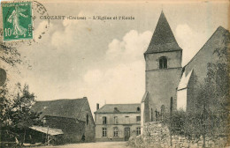 Delcampe - 23* CROZANT  L Eglise Et L Ecole      RL30,1262 - Crozant