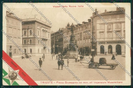Delcampe - Trieste Città Monumento Imperatore Massimiliano Cartolina ZC0885 - Trieste (Triest)