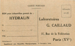 Delcampe - 75* PARIS   Carte Laboratoire « GAILLAUD » Rue De La Federation     RL38.0578 - Paris (15)