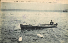 Delcampe - 73* LE BOURGET  Peche A La Cuiller En Moto-canot    RL38.0156 - Le Bourget Du Lac