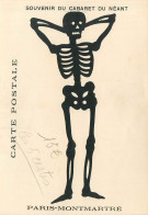 Delcampe - 75* PARIS  Cabaret Du Neant – « souvenir » Squelette  (8,7 X 12,5 Cm)  RL38.0809 - Paris (18)