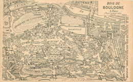 Delcampe - 75* PARIS Bois De Boulogne   -  Plan      RL38.0773 - Paris (16)