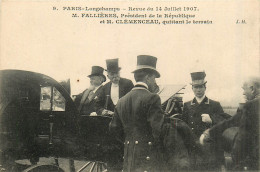 Delcampe - 75* PARIS Longchamp  - 14 Juillet 1907 – President Falliere Et M. Clemenceau     RL38.0764 - Paris (16)