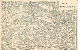 Delcampe - 75* PARIS Bois De Boulogne   Plan Generazl-     RL38.0731 - Paris (16)