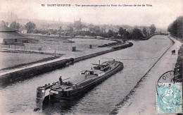 Delcampe - 02* ST QUENTIN  Panorama Pris Du Pont De Chemin De Fer       RL46,0140 - Saint Quentin