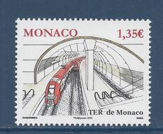 Delcampe - Monaco - YT N° 2753 ** - Neuf Sans Charnière - TER De Monaco - Train - Gare - 2010 - Neufs