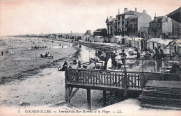 Delcampe - 14* COURSEULLES   Terrasse Bar Moreau Et La Plage      RL46,0817 - Courseulles-sur-Mer