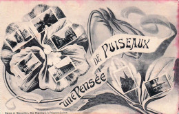 Delcampe - 45* PUISEAUX  « une Pensee »  Multi Vues   RL60,0266 - Puiseaux