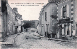 Delcampe - 45* CHATILLON COLIGNY   Grande Rue Rte De St Maurice S Aveyron RL60,0014 - Chatillon Coligny