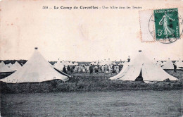Delcampe - 45* CERCOTTES  Camp -   Une Allee Dans Les Tentes   RL60,0740 - Barracks