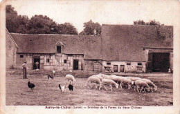 Delcampe - 45* AUTRY LE CHATEL  Interieur Ferme Du Vieux Chateau – Moutons   RL60,0590 - Bauernhöfe