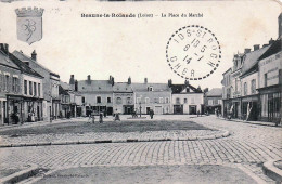 Delcampe - 45* BEAUNE LA ROLANDE Place Du Marche       RL60,1282 - Beaune-la-Rolande