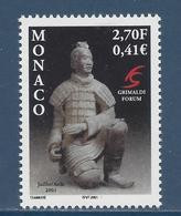 Delcampe - Monaco - YT N° 2281 ** - Neuf Sans Charnière - Grimaldi Forum - Guerrier Chinois - 2000 - Neufs