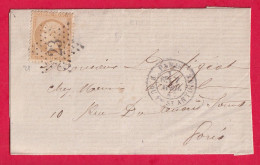Delcampe - N°21 PARIS ETOILE 23 R DU FBG ST ANTOINE POUR PARIS - 1849-1876: Classic Period