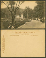 Delcampe - Ceylon Old Postcard Monument To Sir Henry Ward One Time Governor Of Ceylon Palms - Sri Lanka (Ceylon)