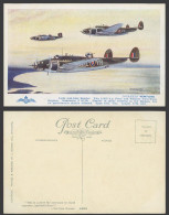 Delcampe - Lockheed Ventura Light Mid-wing Bomber Warplane By A.F.D. Bannister Old Postcard - Altri & Non Classificati