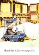 Delcampe - CPA Unser Sandmännchen, Sandmann, Schneeräumfahrzeug, Geburtstagsgrüße - Birthday