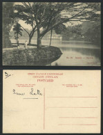 Delcampe - Ceylon Old Postcard Women Trees, LAKE KANDY Skeen-Photo - Sri Lanka (Ceylon)