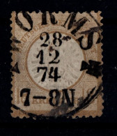 Delcampe - Deutsches Reich 28 Gestempelt Attest Krug BPP, Marke Ist Repariert #HG543 - Other & Unclassified