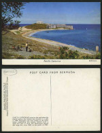 Delcampe - BERMUDA Old Postcard FORT ST. CATHERINE Beach Bicycles - Bermuda