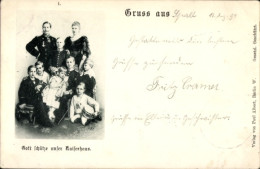 Delcampe - CPA Deutsches Kaiserhaus Unter Kaiser Wilhelm II., Kaiserin Auguste Viktoria, Prinzen, Princesse - Königshäuser