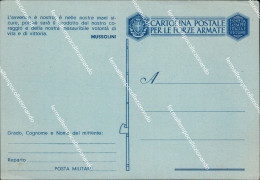 Delcampe - Bf607  Cartolina Franchigia Militare  Nuova Con Motto Mussolini Www2 - Zonder Portkosten
