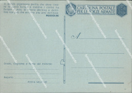 Delcampe - Bf606 Cartolina Franchigia Militare  Nuova Con Motto Mussolini Www2 - Zonder Portkosten