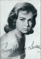 Delcampe - Bf598 Cartolina Personaggi Famosi Lorella De Luca Autografo Attrice Actress - Artiesten